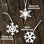 Arctic Snowflake Decorations, thumbnail 3 of 8