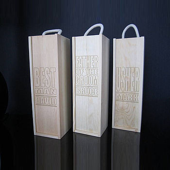 Personalised Laser Etched Wine Box, 4 of 5