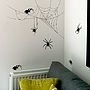 Halloween Spider And Cobweb Wall Sticker Set, thumbnail 2 of 3