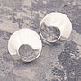Silver Wave Stud Earrings, thumbnail 1 of 9