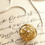 Nest Gold Plated Silver Stud Earrings, thumbnail 2 of 3