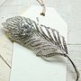 Vintage Style Feather Brooch, thumbnail 1 of 2