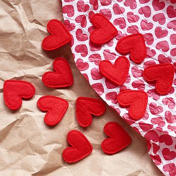 Valentine's Handmade Felt Love Heart Confetti, 2 of 3