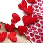 Valentine's Handmade Felt Love Heart Confetti, thumbnail 3 of 3