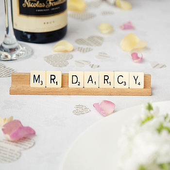 Personalised Vintage Scrabble Desk / Place Name, 3 of 3
