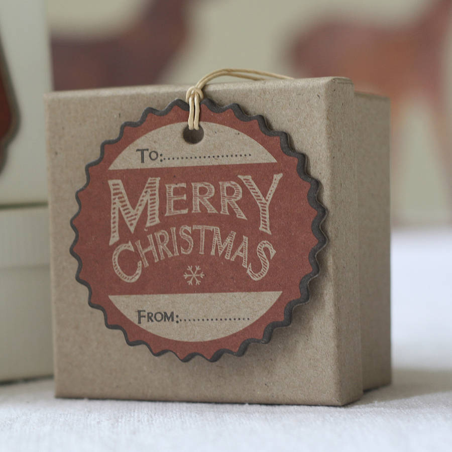 Six Red Card Christmas Gift Tags By The Wedding of my Dreams