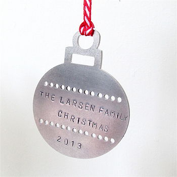 Personalised Family Christmas Decoration By Edamay  notonthehighstreet.com