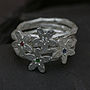 Stacking Rings In Silver With Precious Stones, thumbnail 1 of 5