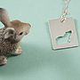 Sterling Silver Pet Silhouette Pendant, thumbnail 3 of 9