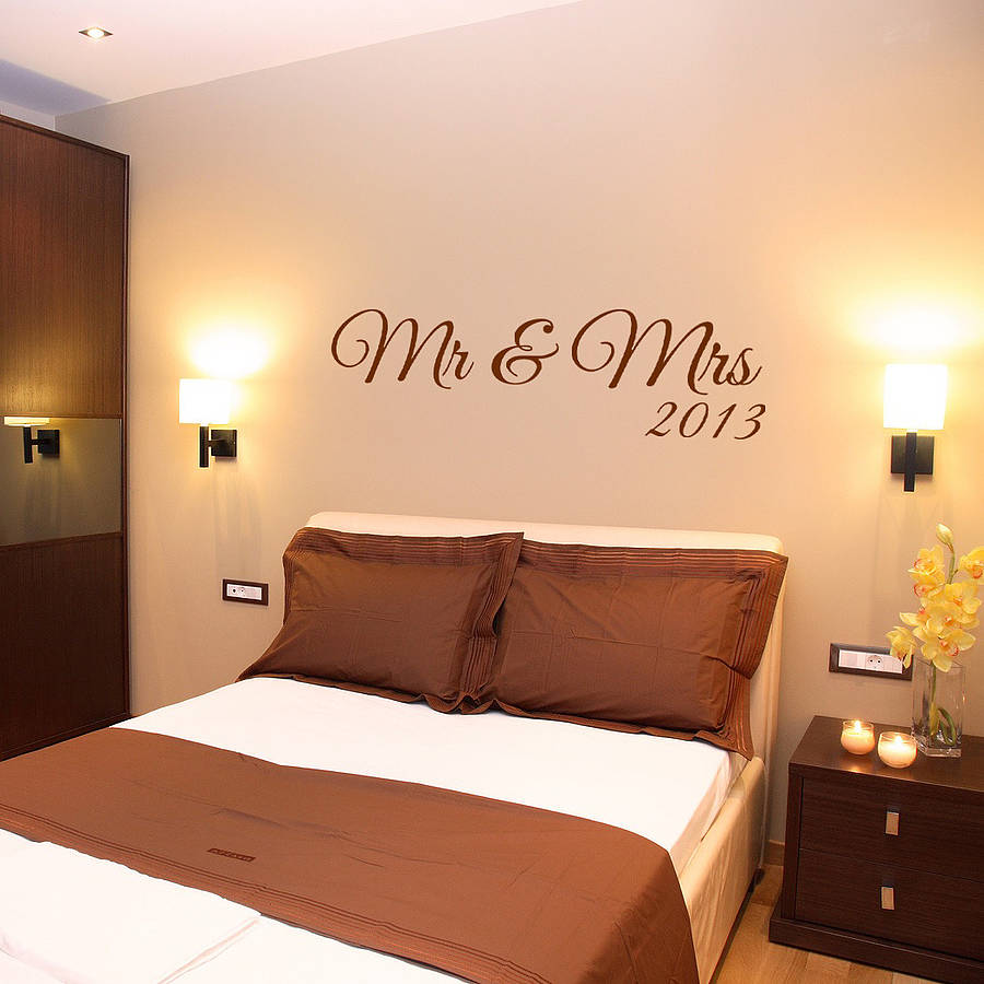 mr and mrs wall sticker by wall art quotes & designs by gemma duffy