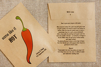 10 'Some Like It Hot' Seed Packet Favours, 4 of 4