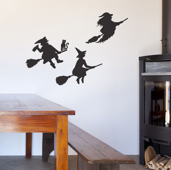 Halloween Witches Wall Sticker Set, 3 of 7