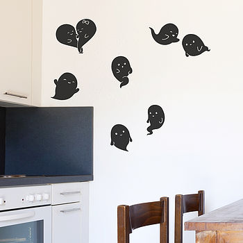 Ghosts Halloween Wall Stickers, 2 of 6