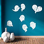 Ghosts Halloween Wall Stickers, thumbnail 1 of 6