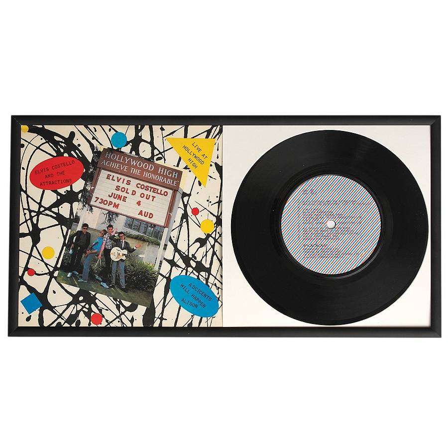 vinyl record frame by i love retro