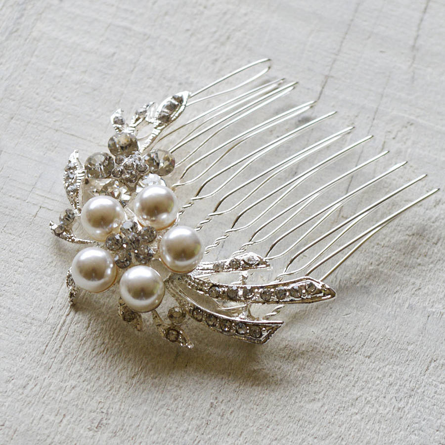 Flower Cascade Hair Comb By The Carriage Trade Company |  