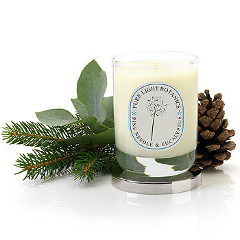 Uplifting Pine Needle Natural Christmas Candle, 2 of 4