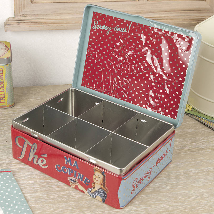 retro tea bag storage box by dibor