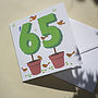 Personalised Topiary Number Card, thumbnail 1 of 8