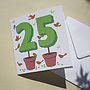Personalised Topiary Number Card, thumbnail 2 of 8