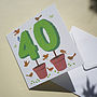 Personalised Topiary Number Card, thumbnail 3 of 8