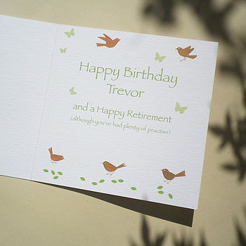 Personalised Topiary Number Card, 5 of 8
