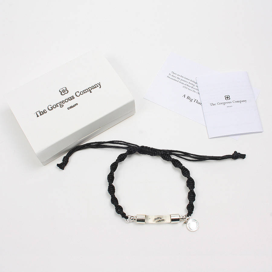 Personalised Rice Grain Twisted Bracelet By The Gorgeous Company ...