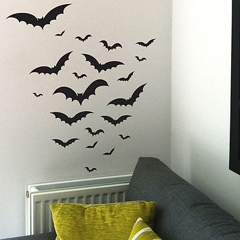 Halloween Bats Wall Sticker Set, 2 of 3