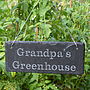 Engraved Slate 'Grandpa's Garden' Sign, thumbnail 5 of 5