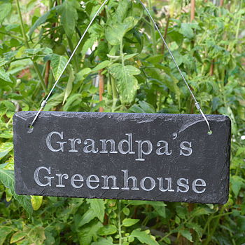 Engraved Slate 'Grandpa's Garden' Sign, 5 of 5