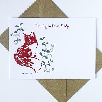 20 Christmas Thank You Notecards, 2 of 3