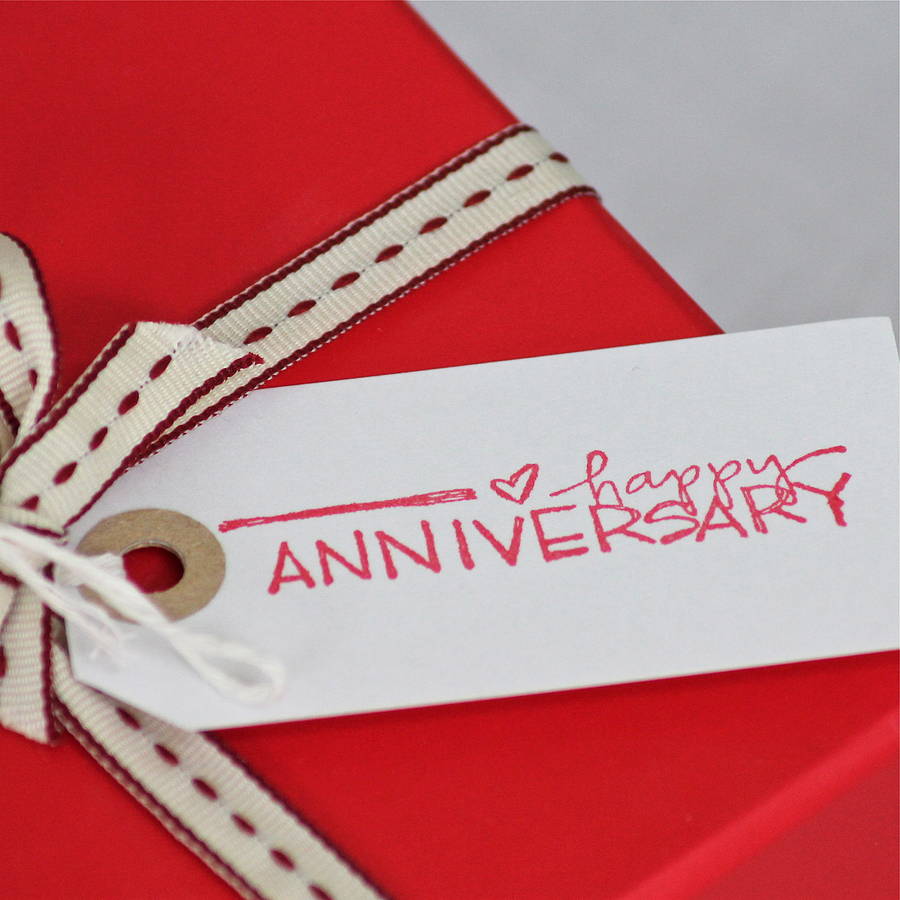 Anniversary Gifts Pictures
 happy Anniversary Gift Tag By Chapel Cards