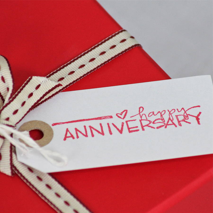 'happy Anniversary' Gift Tag By Chapel Cards | notonthehighstreet.com