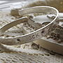 Sterling Silver Personalised Boys Christening Bangle, thumbnail 6 of 9