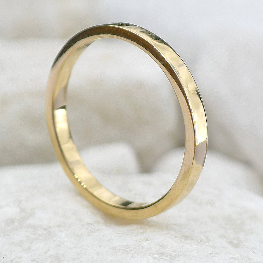 Eco Friendly 18ct Gold Wedding Ring By Lilia Nash Jewellery ...