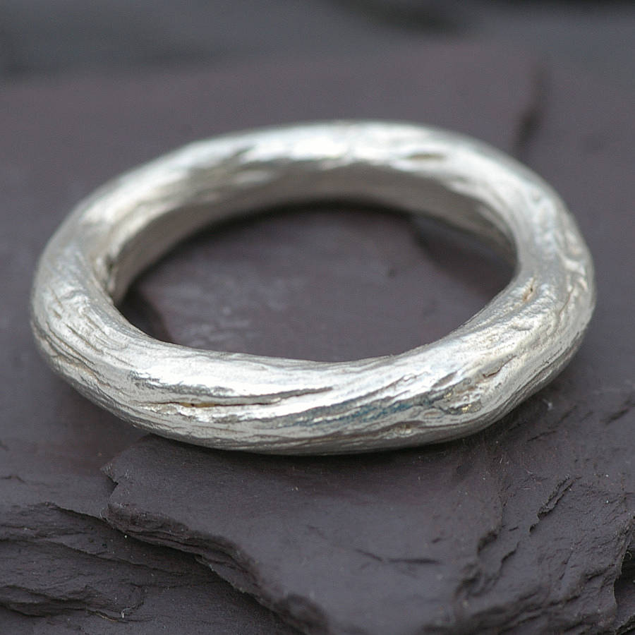Gents Silver Rose Root Ring By Anthony Blakeney | notonthehighstreet.com