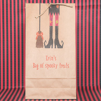 Personalised Halloween Witch Party Bags, 3 of 3