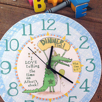 Personalised Kids Wall Clock, 6 of 8