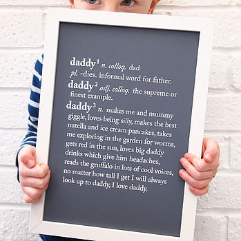 Personalised Mum And Dad Dictionary Print, 4 of 4