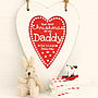 Personalised Daddy 1st Christmas Heart, thumbnail 1 of 2