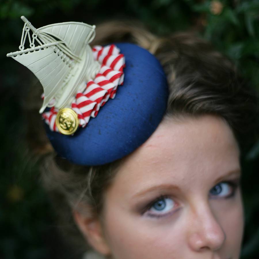 hello sailor nautical fascinator by the headmistress