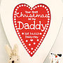 Personalised Daddy 1st Christmas Heart, thumbnail 2 of 2