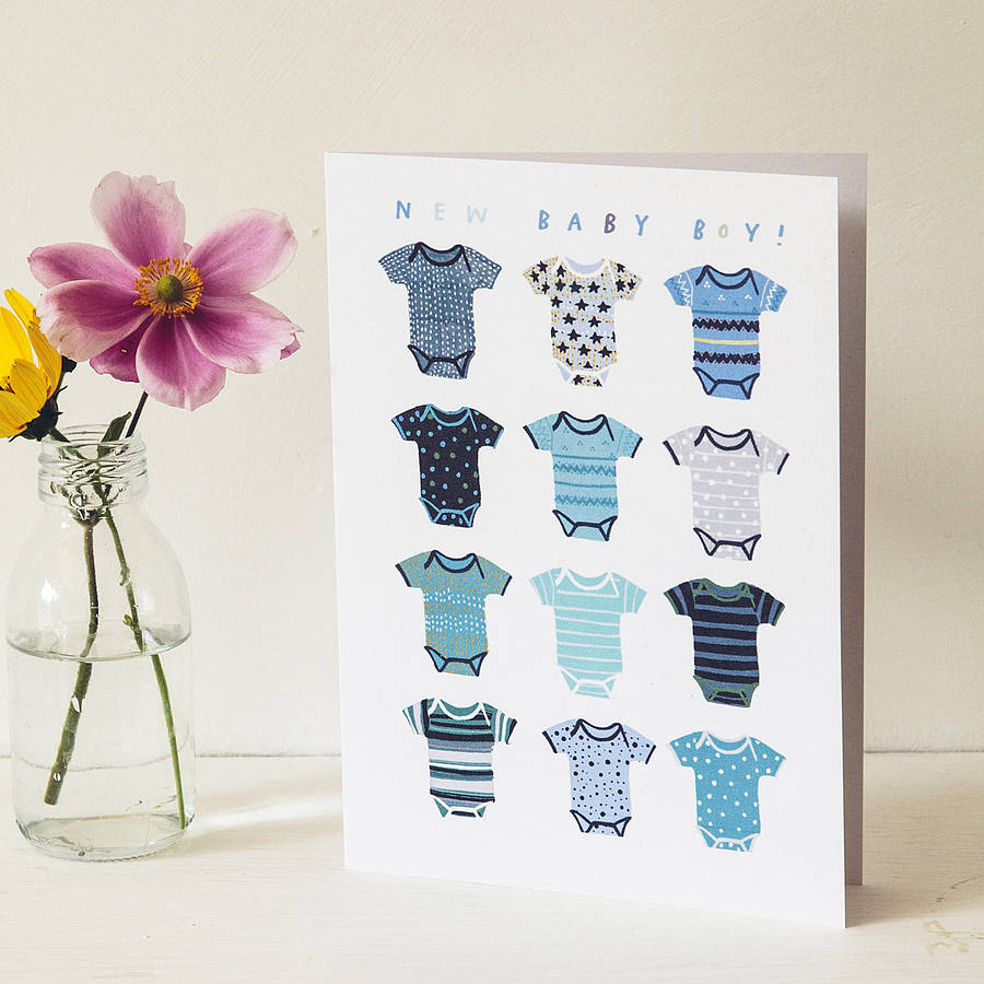  New Baby Boy Greeting Card By Hanna Melin Notonthehighstreet