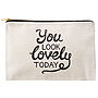 'You Look Lovely Today' Canvas Pouch, thumbnail 4 of 9