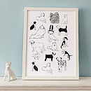 dog print by hanna melin | notonthehighstreet.com