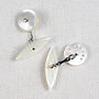 Mother Of Pearl And Silver 'Gorgeous' Cufflinks, thumbnail 1 of 5