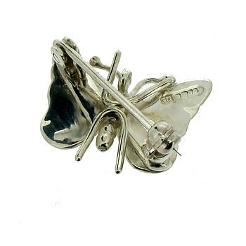 Small Silver Butterfly Brooch, 2 of 4