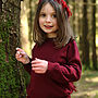 Childs Cotton And Cashmere Raglan Jumper, thumbnail 2 of 5