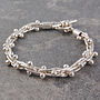 Peppercorn Solid Silver Statement Bracelet, thumbnail 3 of 9
