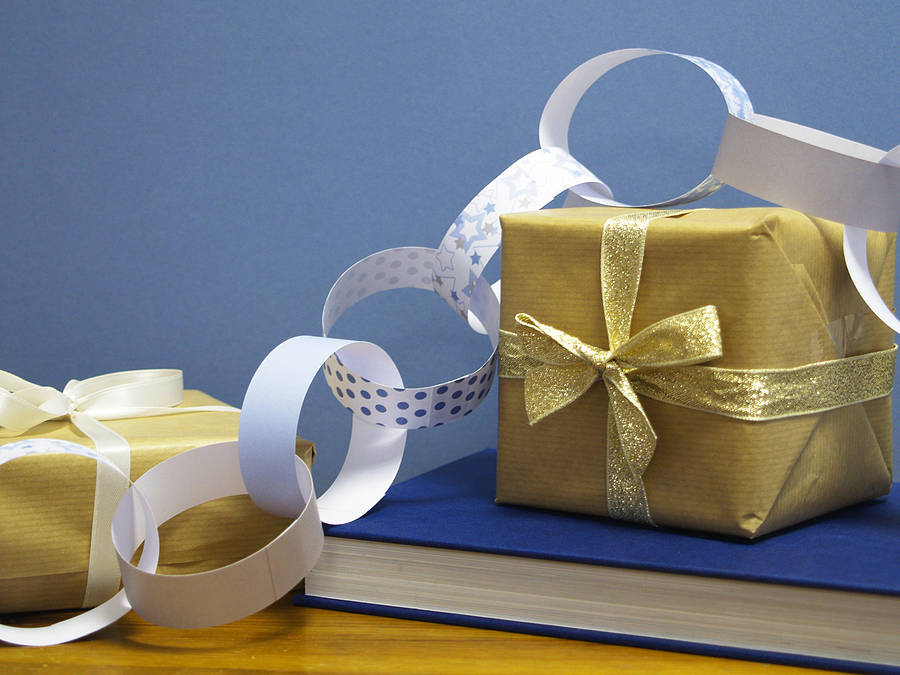 Blue Christmas Paper Chain Kit By Altered Chic Notonthehighstreet